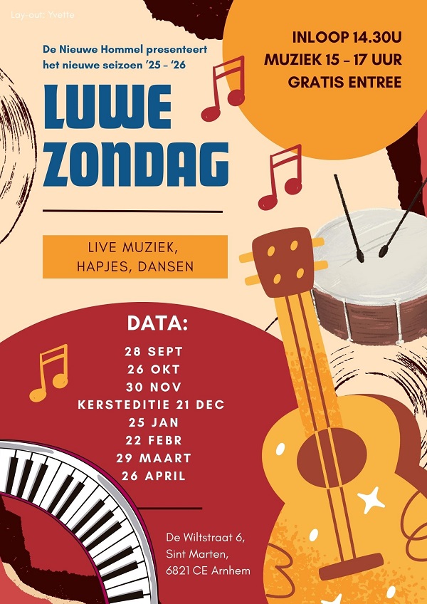 Luwe Zondag De Nieuwe Hommel Arnhem Muziek